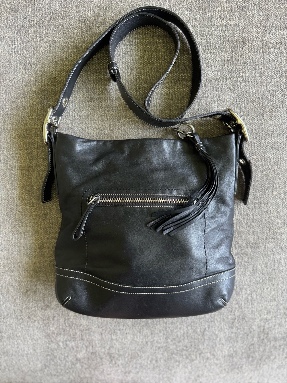 Coach Vintage Legacy Slim Black Leather Bag